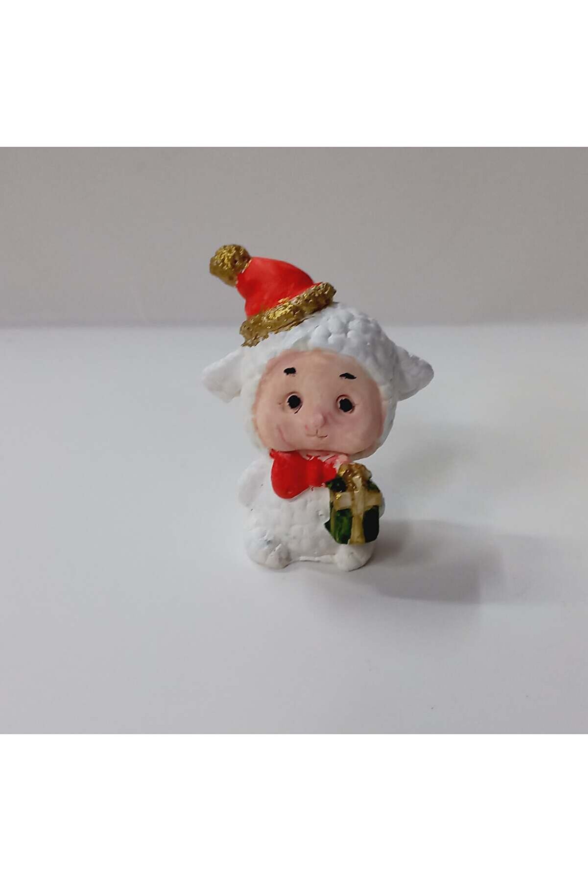 Kalıpcınızburada Noel Kuzu Saksı Süsü Si̇li̇kon Kalıp - K7608