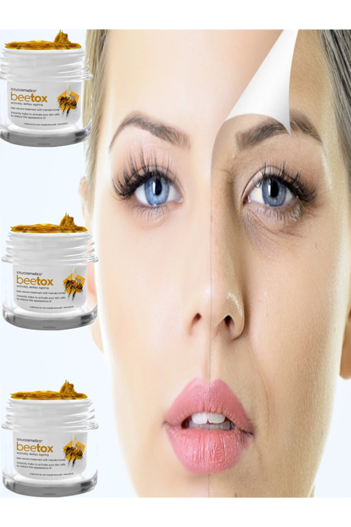 Bee Tox Kırışıklık Karşıtı Arı Zehri̇ Kremi̇ 100 Ml 3 Adet