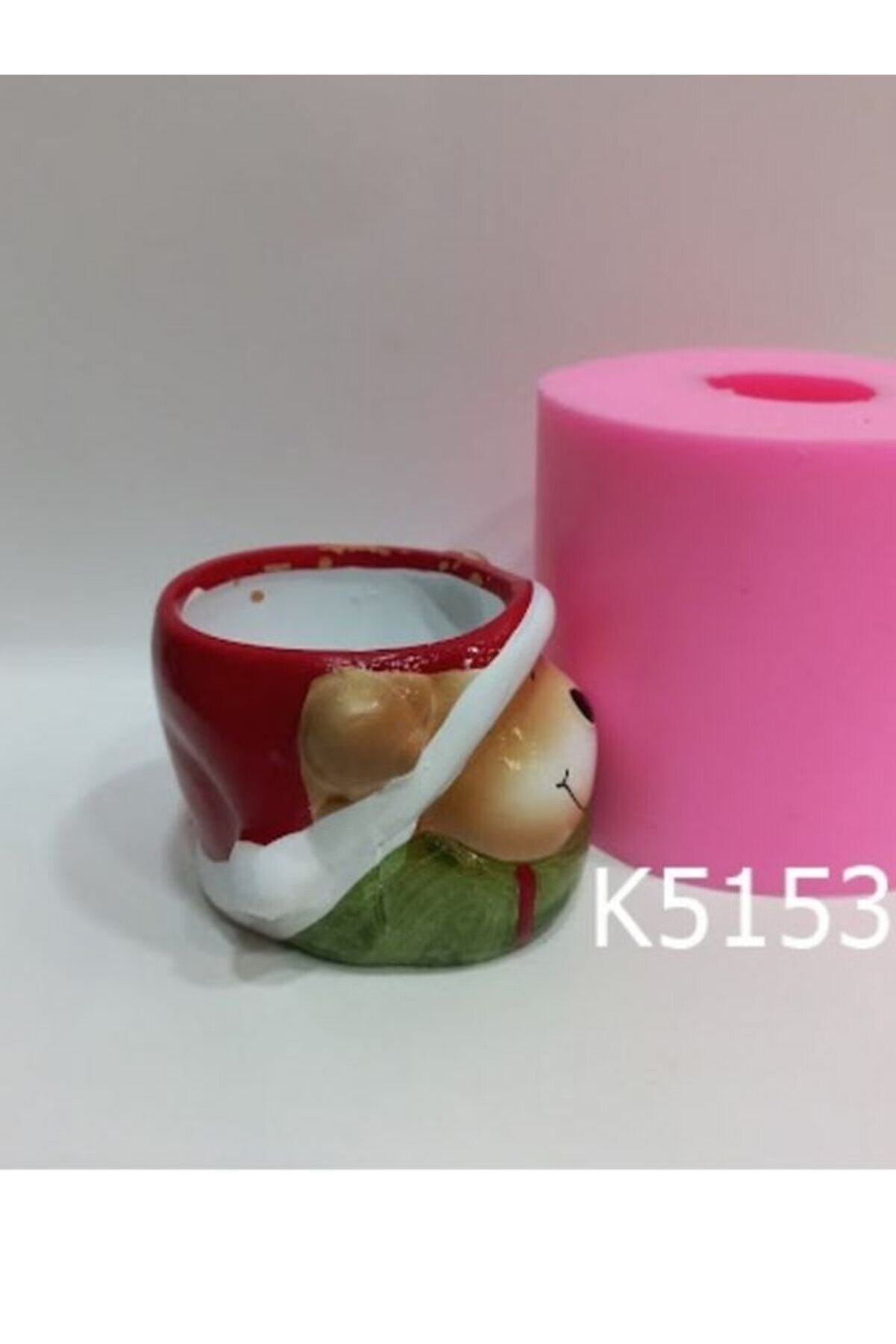 Kalıpcınızburada Geyi̇k  Noel Saksı Si̇li̇kon Kalıp - K5153