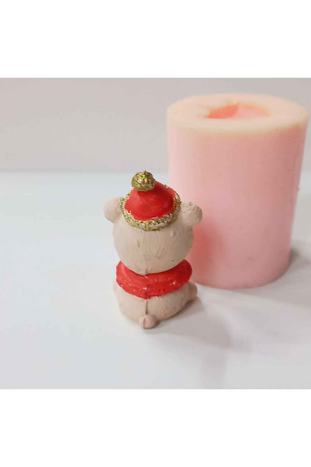 Kalıpcınızburada Ağaçlı Ayıcık Saksı Süsü  Si̇li̇kon Kalıp - K7610