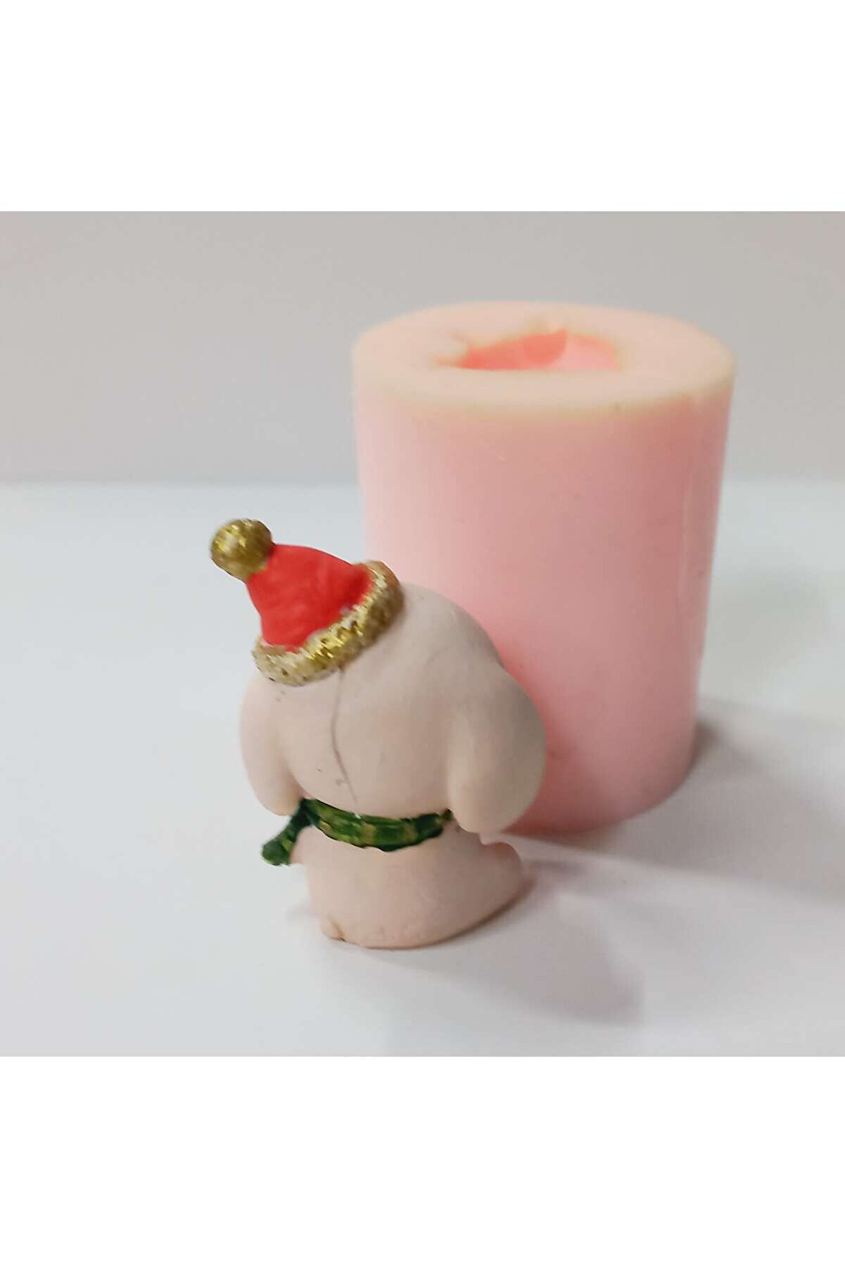 Kalıpcınızburada Elmalı Fi̇l Noel Saksı Süsü Si̇li̇kon Kalıp - K7611