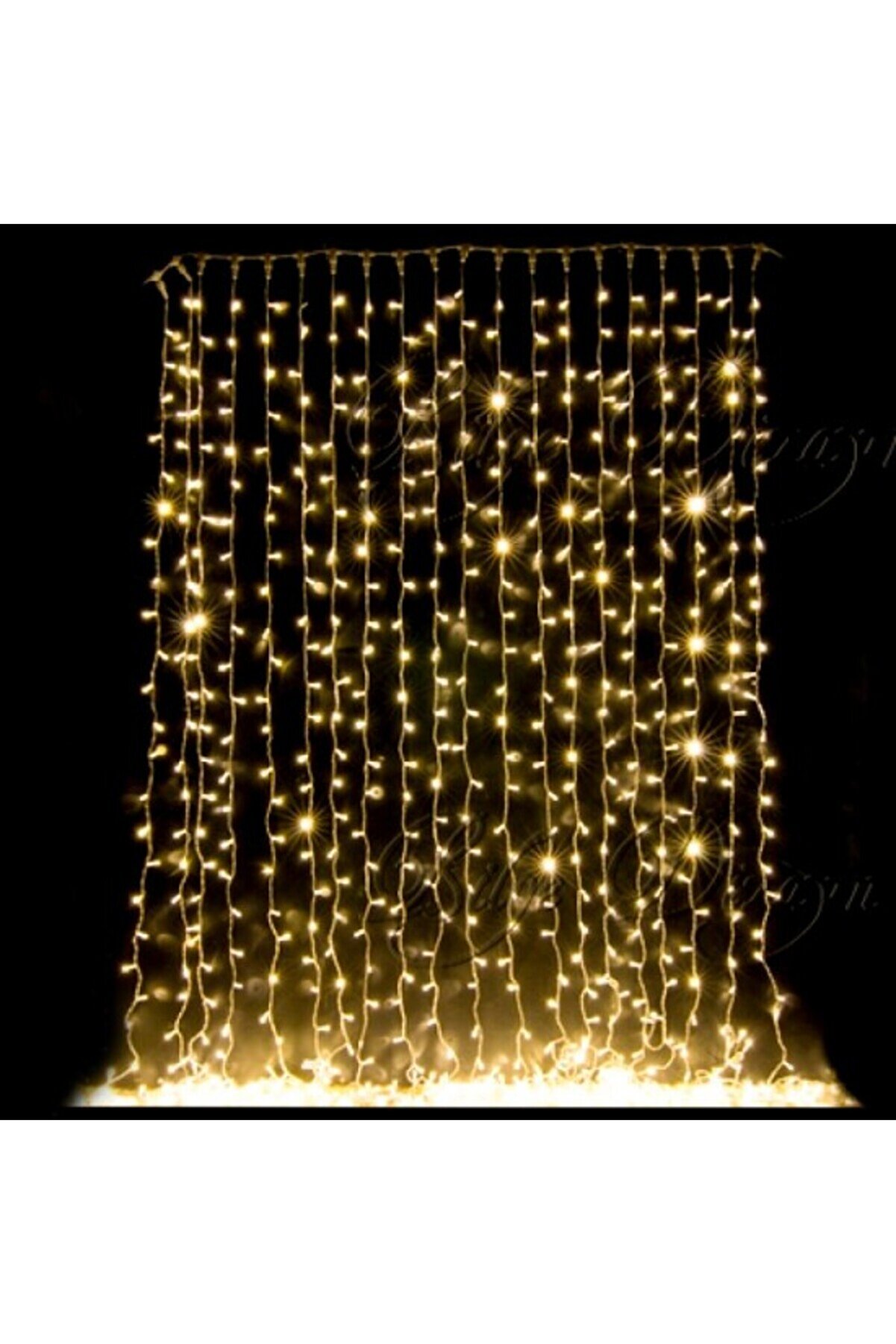 evimdeyokyok 3*3 Perde Led Sarı Işık Tdrtr