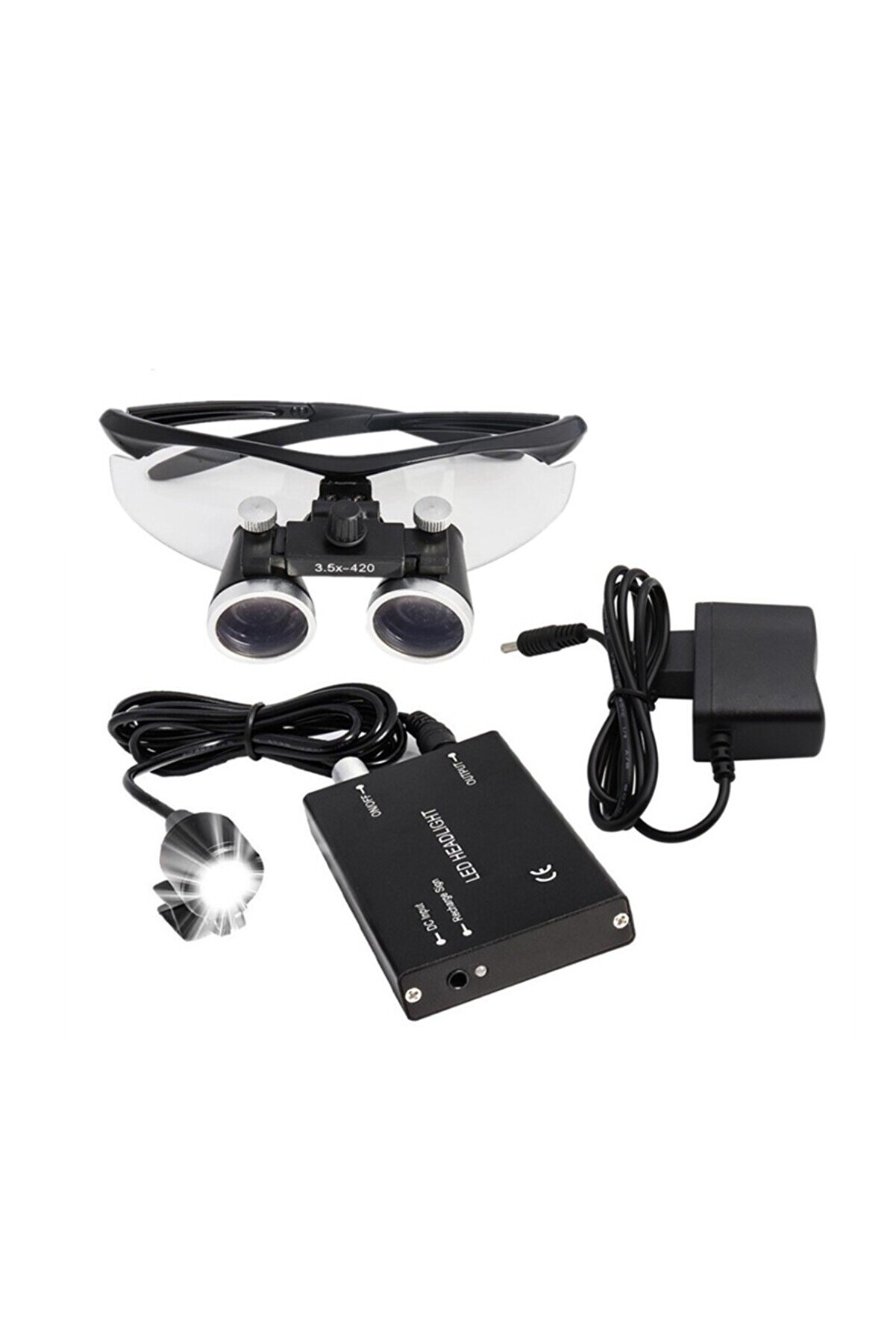 3.5X - 420 Mm Di̇ş Cerrahi̇ Gözlük Lens Büyüteç Taşıma Çantalı Tdrtr