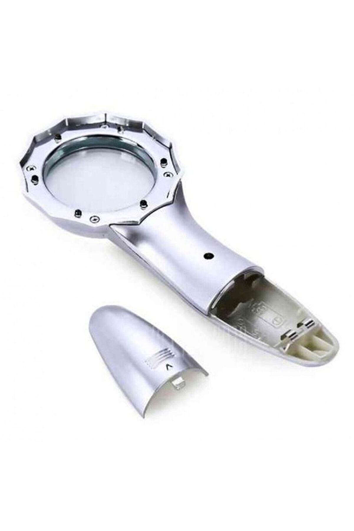 7X Büyüteç 6 Led Işık Aydınlatma 50Mm Opti̇k Lens El Büyüteç Tdrtr