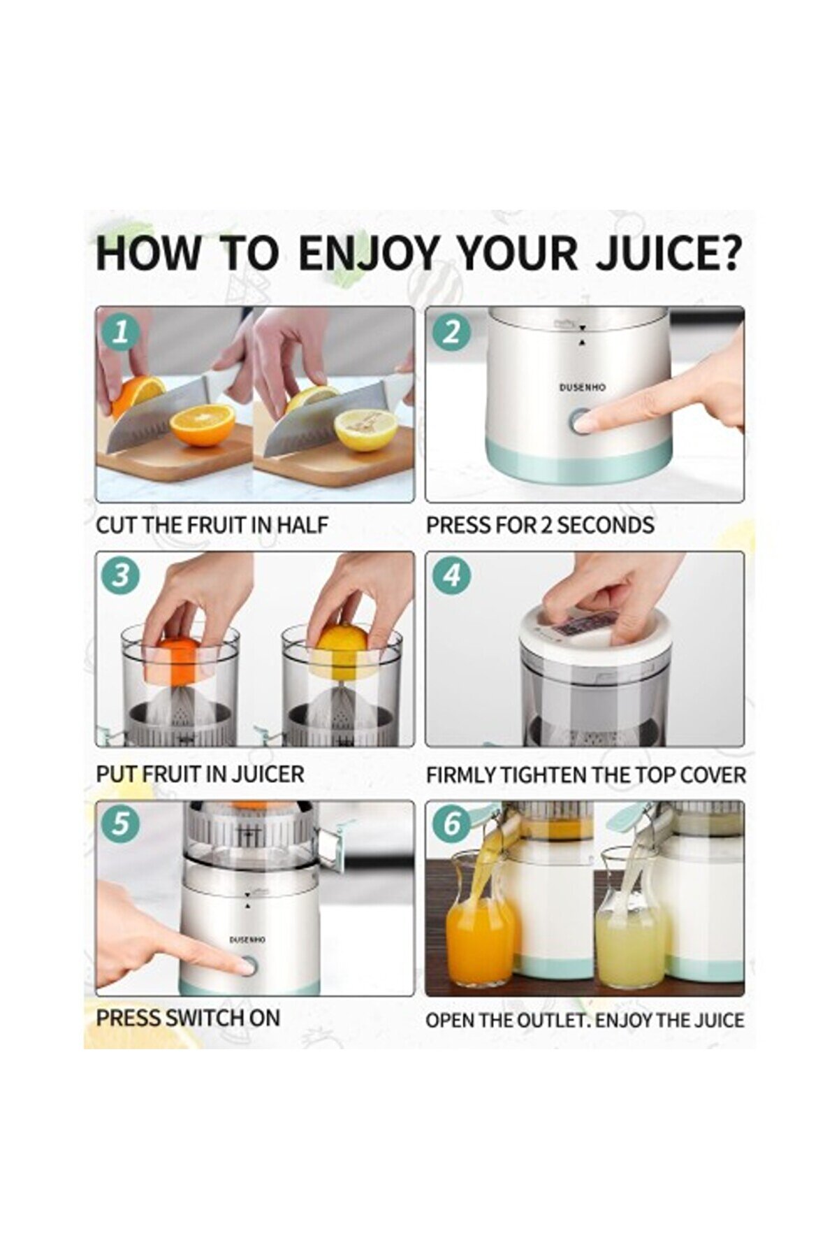 Çok Fonksi̇yonlu Meyve Sıkacağı Ev Otomati̇k Cüruf Suyu Ayırma