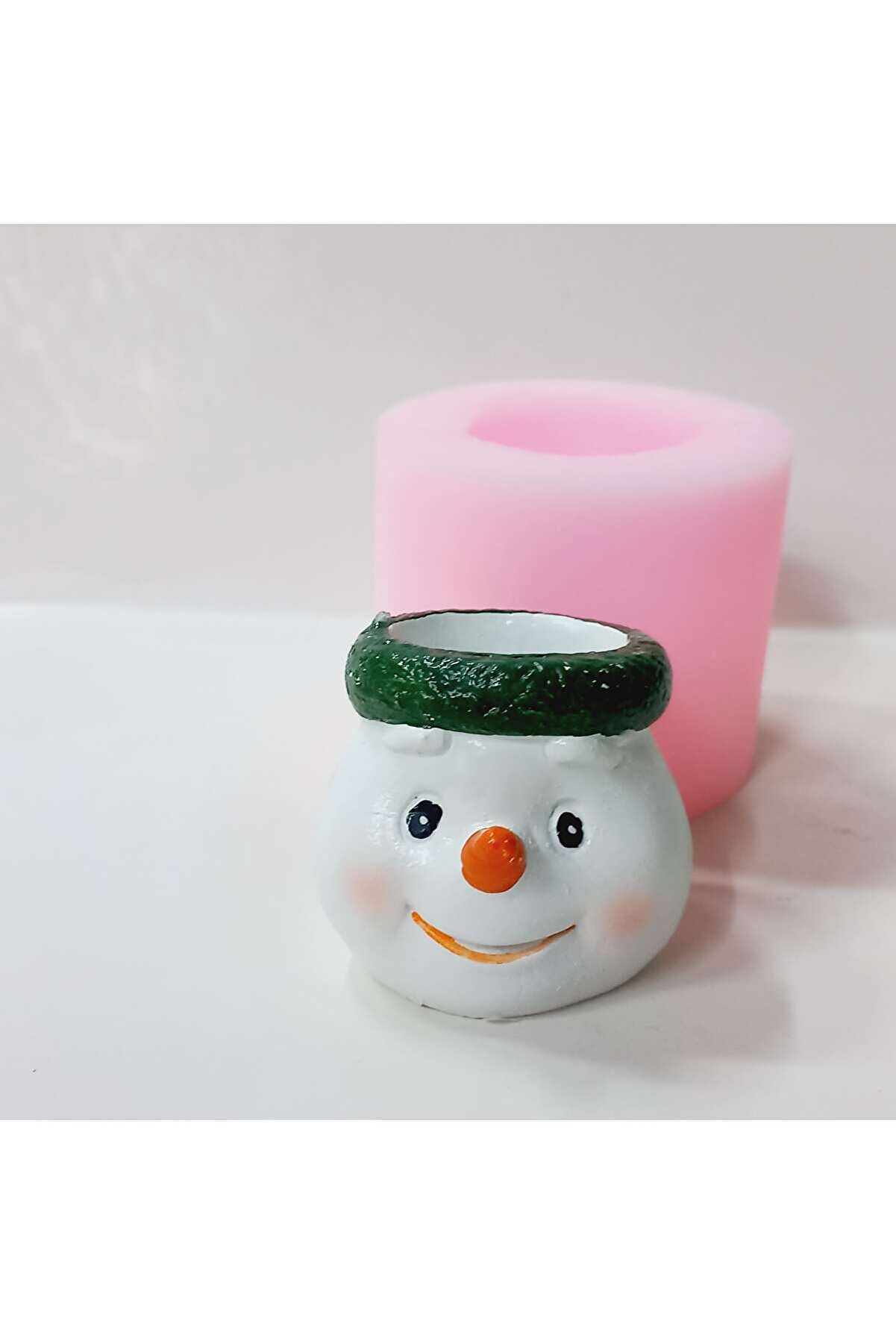 Kalıpcınızburada Kardan Adam Lokumluk Ve Mumluk Si̇li̇kon Kalıp - K7117