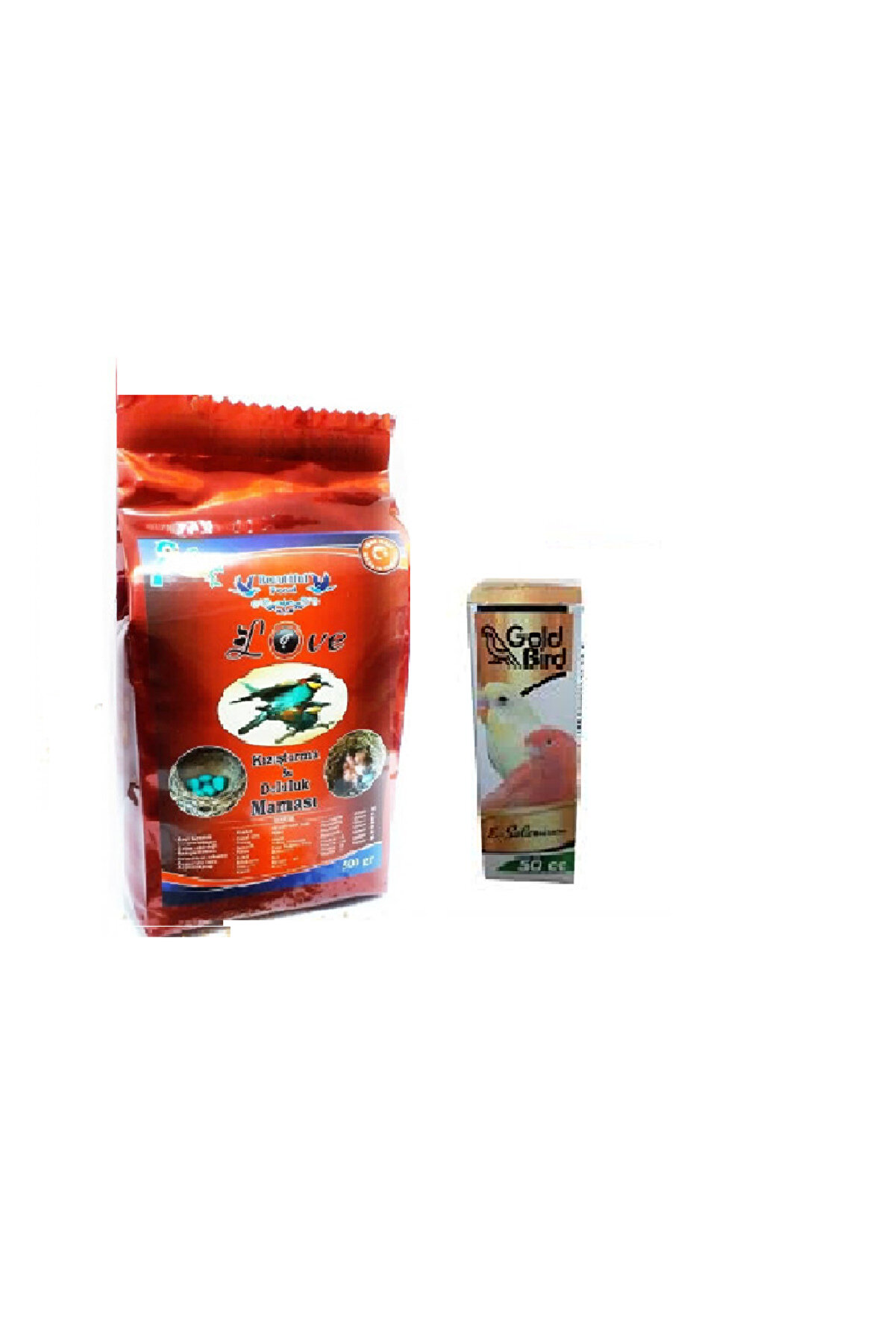 Gold Bi̇rd Kafes Kuşları İ&ccedil;i̇n Kızıştırma Maması 250 Gr Ve Vi̇tami̇ni̇ 50 Cc