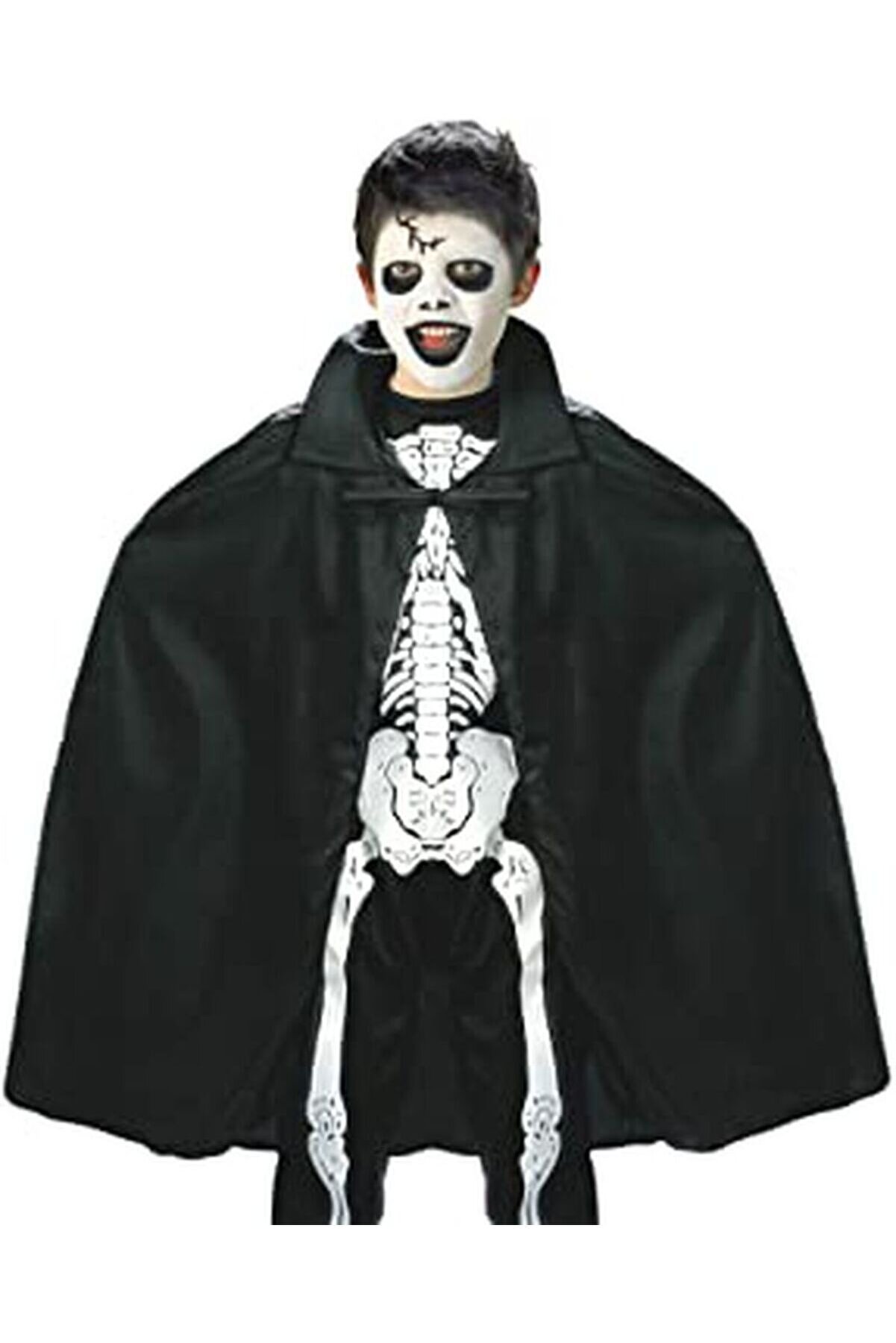 Si̇yah Renk Yakalı Halloween Peleri̇ni̇ 90 Cm Tdrtr