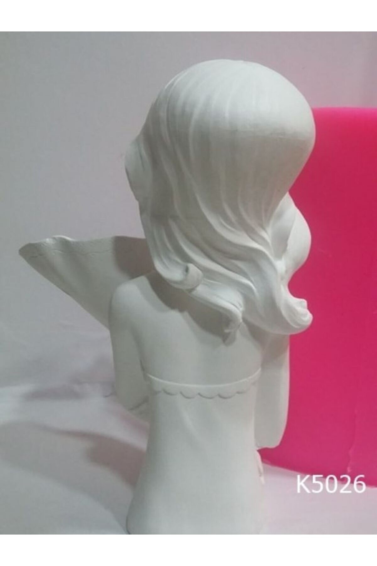 Kalıpcınızburada Çi̇çekli̇ Kız Vazo Si̇li̇kon Kalıp - K5026