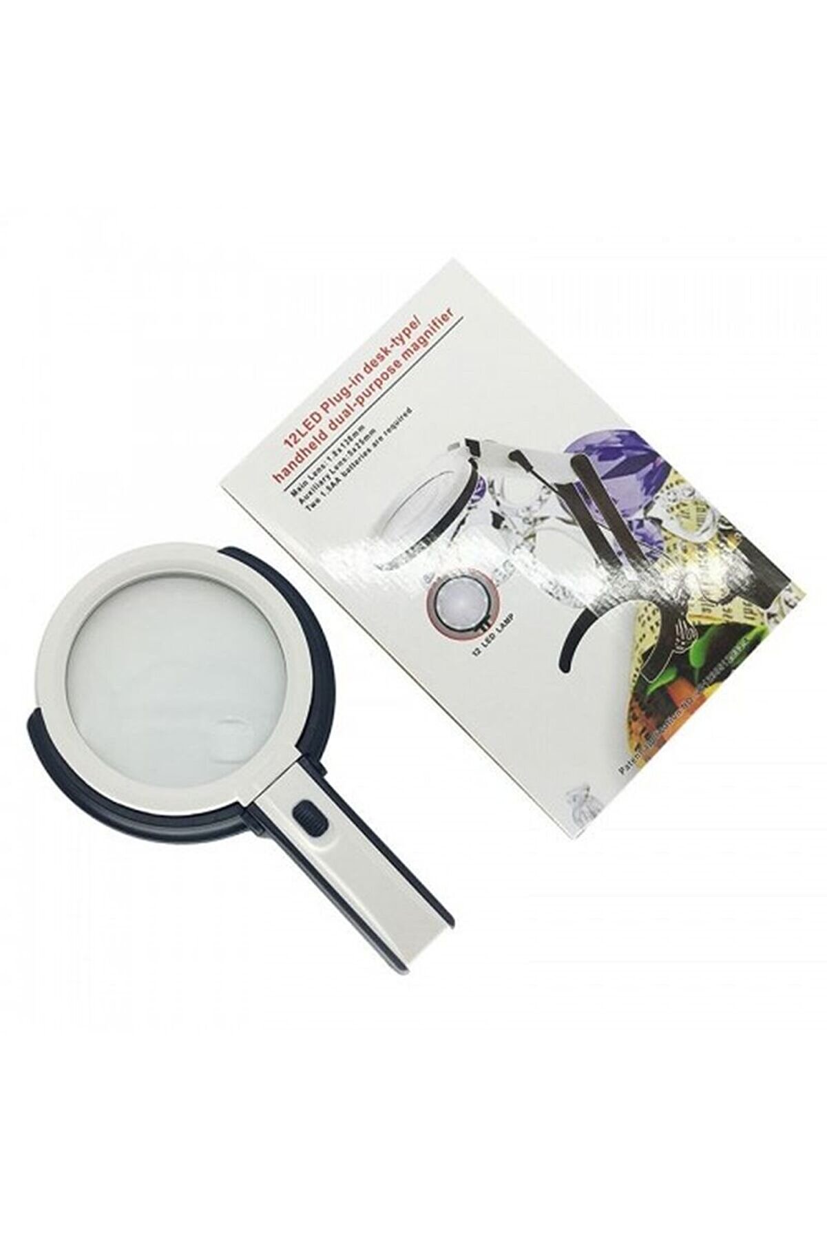 2X5X120Mm 10 Ledli̇ Masaüstü Büyüteç Tdrtr