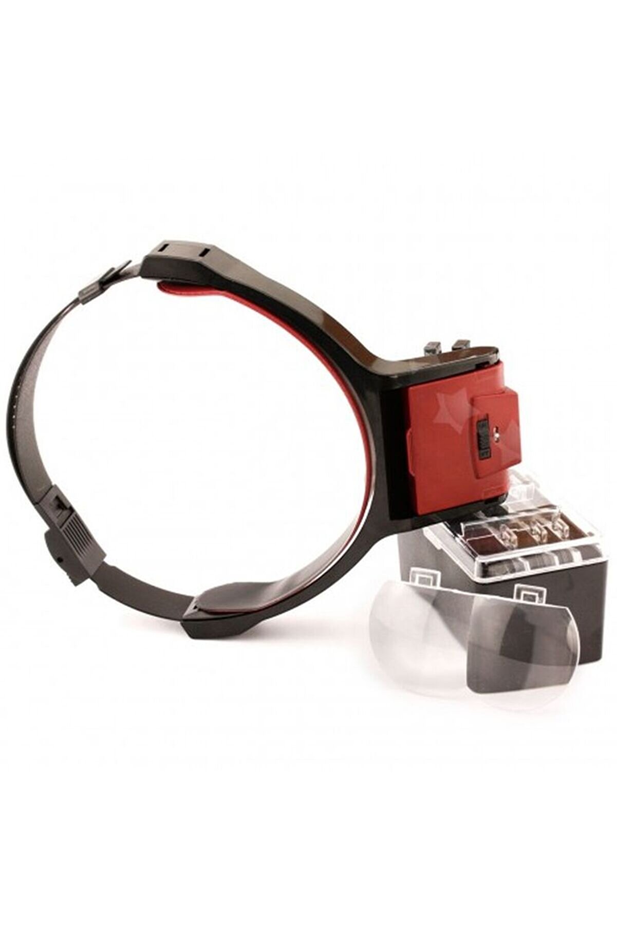 Lens Takmalı 4 Lens Led Lambalı Şapka Ti̇p Büyüteç Tdrtr