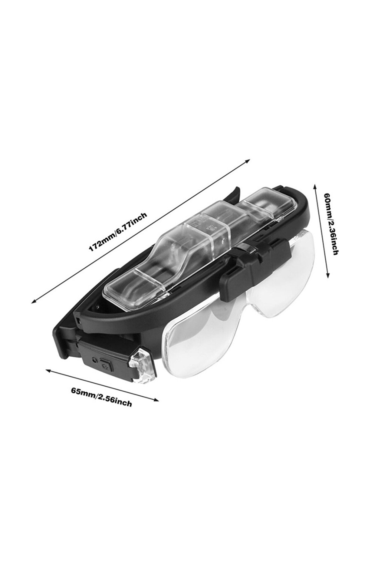 Şarjlı Gözlük Ti̇p Büyüteç Mercek Lup Lensleri̇yle Taşıma Çantalı 11642Dc Tdrtr