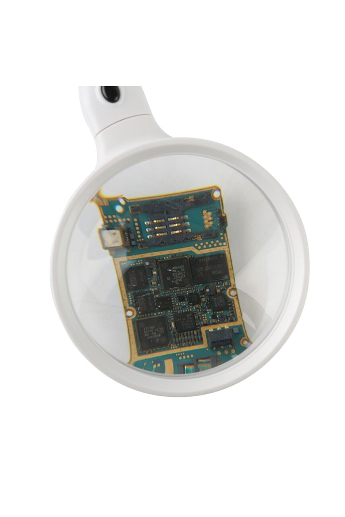 Masaüstü 10X Led Işıklı Büyüteç Okuma El Sanatları Onarım Büyüteç 7765 Tdrtr