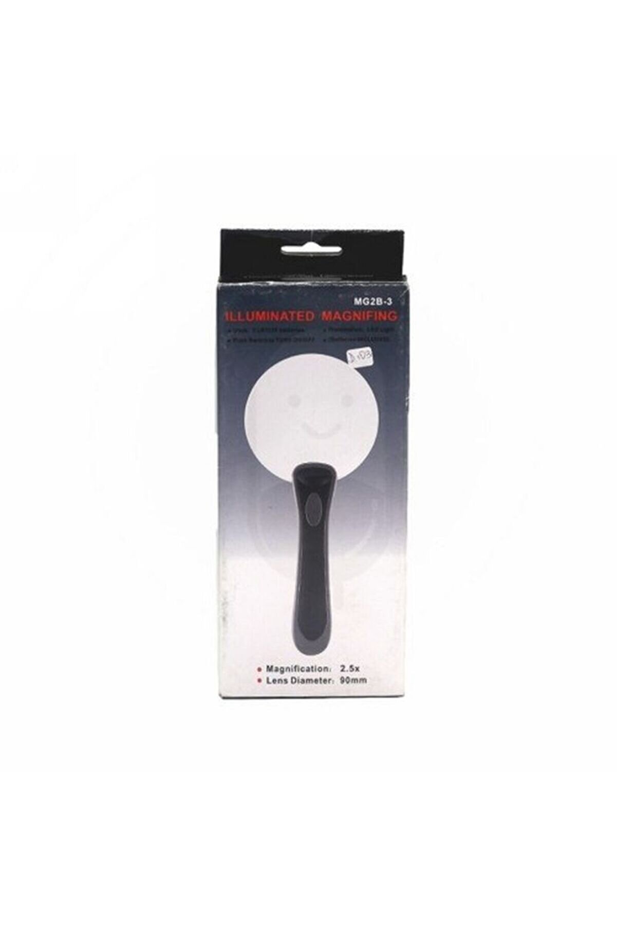 2 Led Işıklı 2.5X-90Mm Okuma Büyüteç Tdrtr