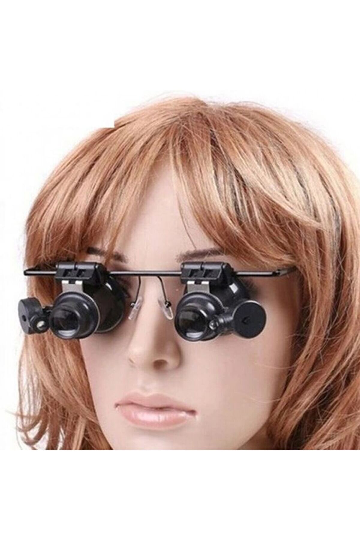 Gözlük Model Çıft Led Aydınlatma Saat Onarımı Içi̇n Hari̇ka Büyüteç Tdrtr