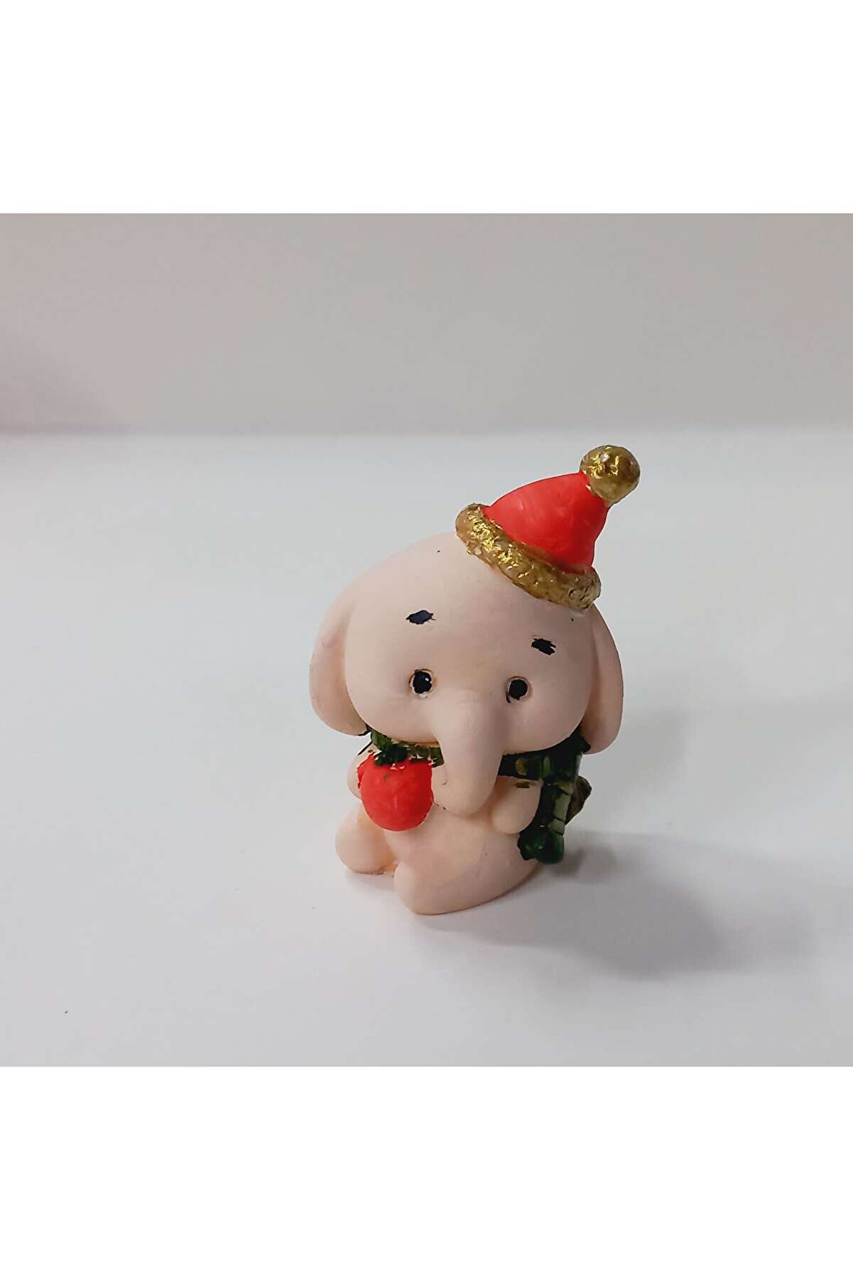 Kalıpcınızburada Elmalı Fi̇l Noel Saksı Süsü Si̇li̇kon Kalıp - K7611