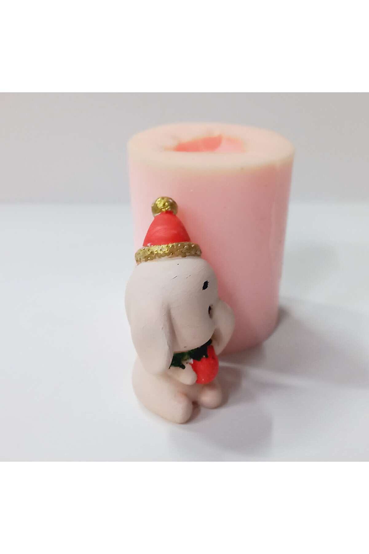 Kalıpcınızburada Elmalı Fi̇l Noel Saksı Süsü Si̇li̇kon Kalıp - K7611