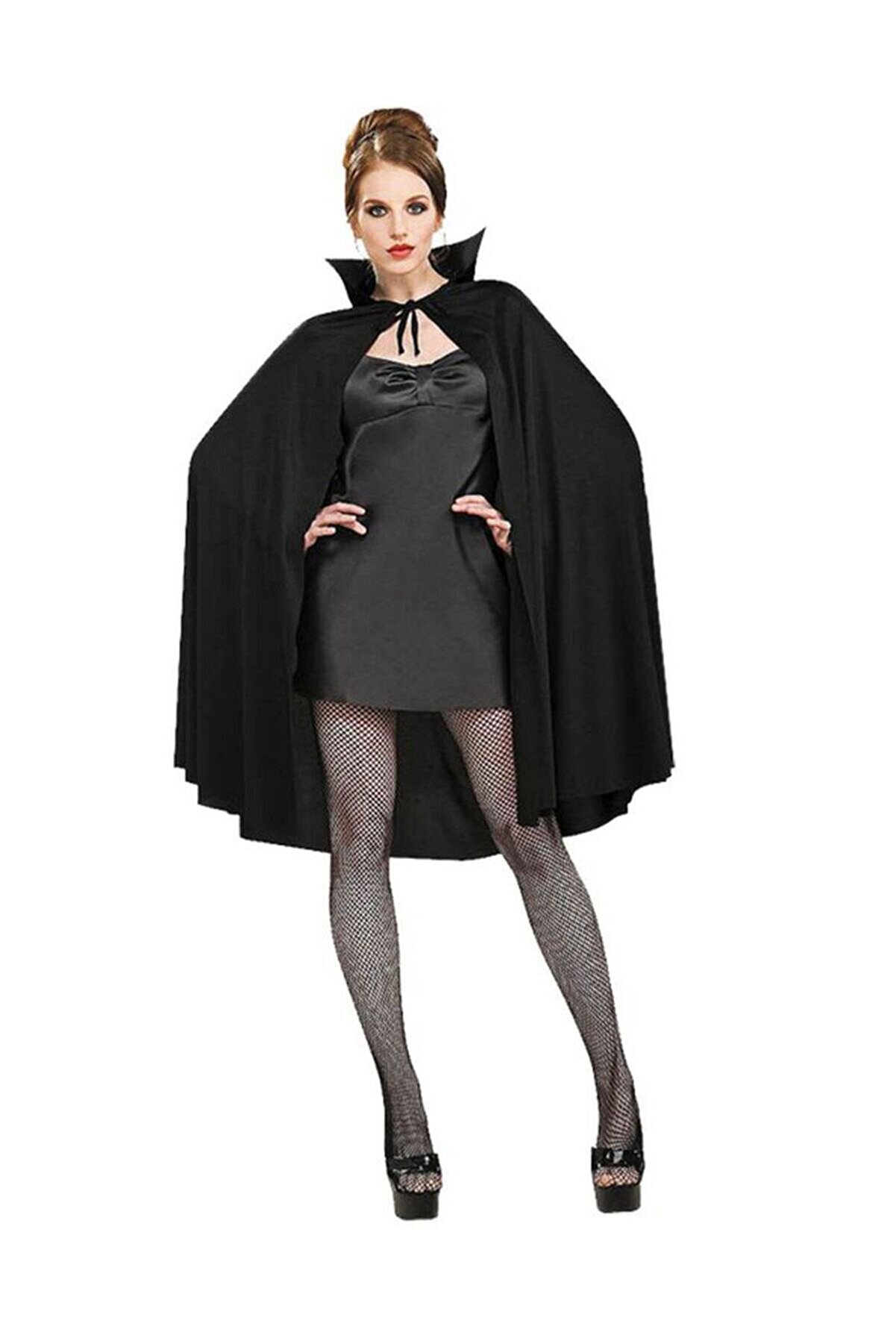Si̇yah Renk Yakalı Halloween Peleri̇ni̇ 90 Cm Tdrtr