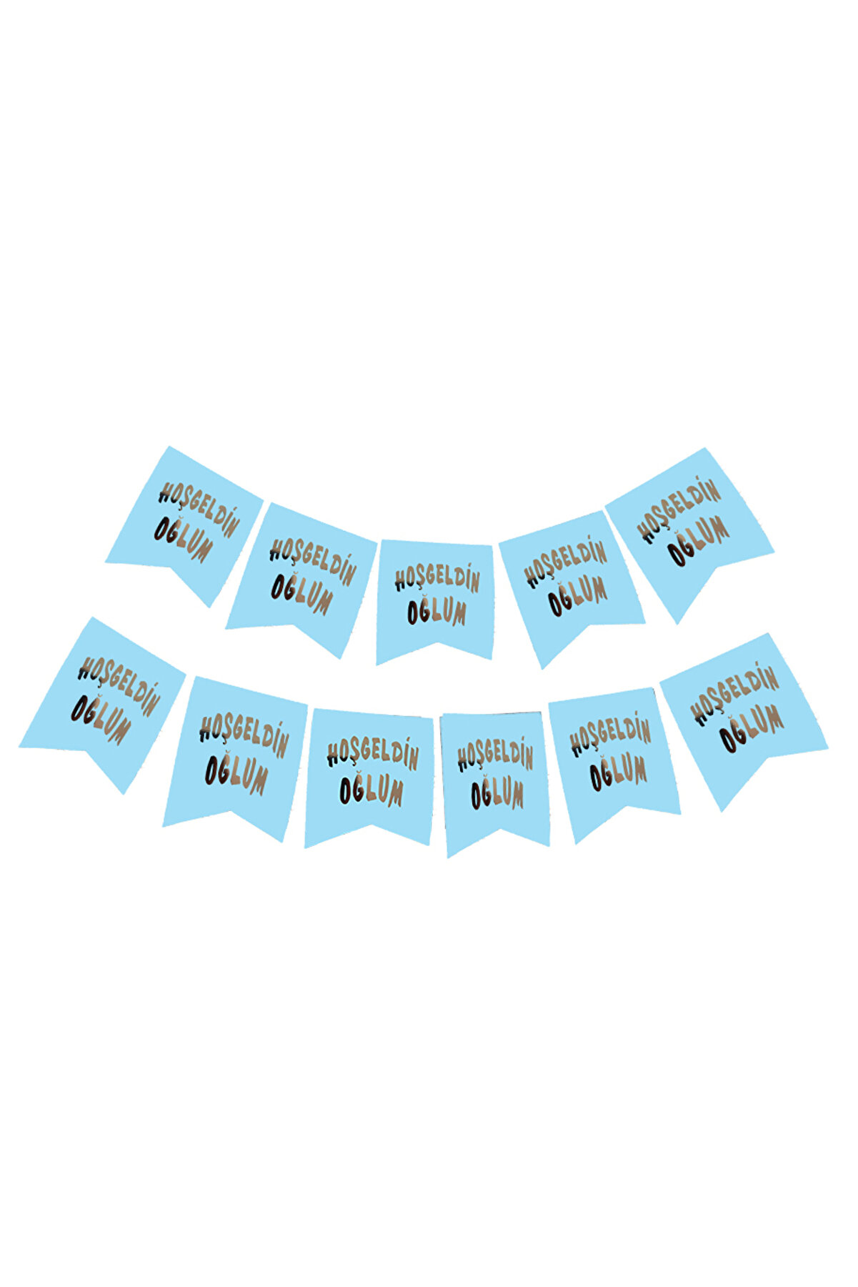 Go İthalat Hoşgeldi̇n Oğlum Yazılı Mavi̇ &Uuml;zeri̇ G&uuml;m&uuml;ş Yeni̇ Doğan Bebek Doğum S&uuml;s&uuml; Afi̇ş Bayrak 2.2 Metre