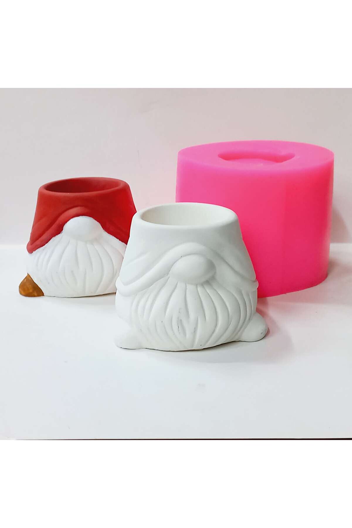 Kalıpcınızburada Noel Baba Saksı Si̇li̇kon Kalıp  - K6950