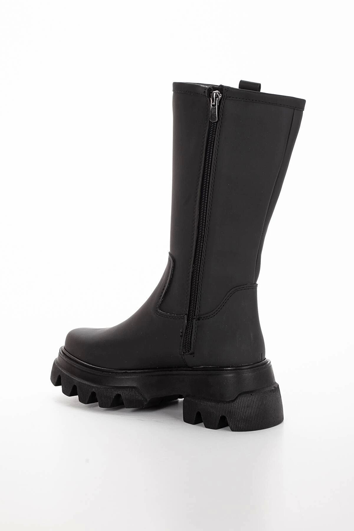 Gult Kadın Kısa Fermuarlı Çi̇zme