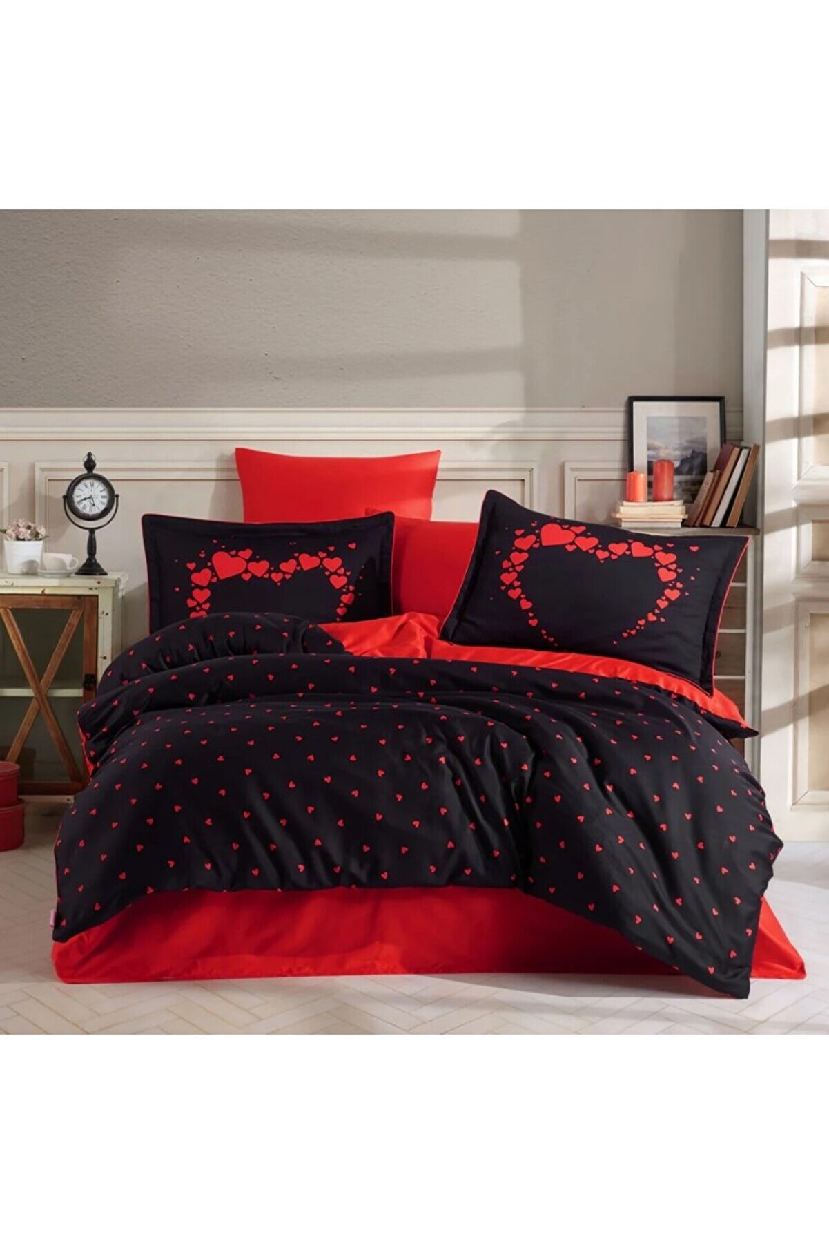 Bi̇lfold &Ccedil;i̇ft Ki̇şi̇li̇k Saten Nev Amore Si̇yah