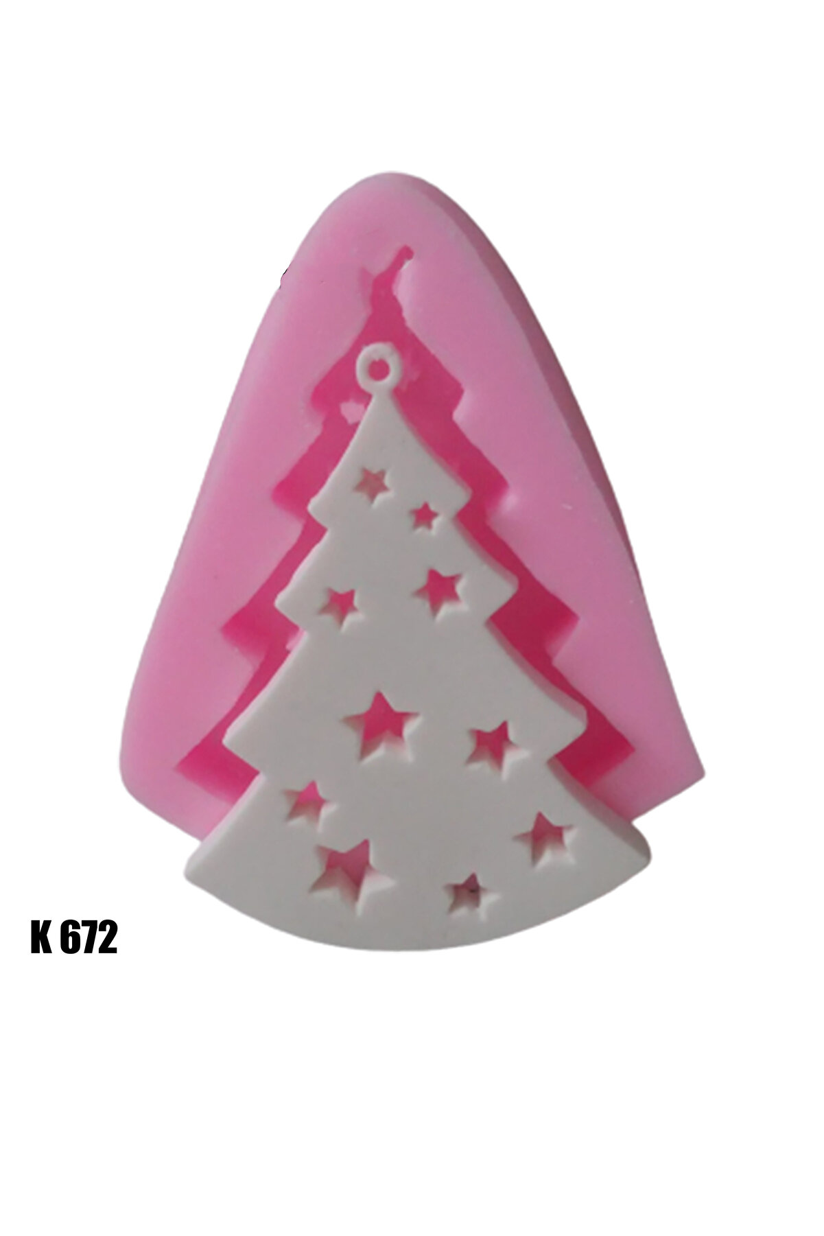 Kalıpcınızburada Yıldızlı Ağaç Si̇li̇kon Kalıp - K672