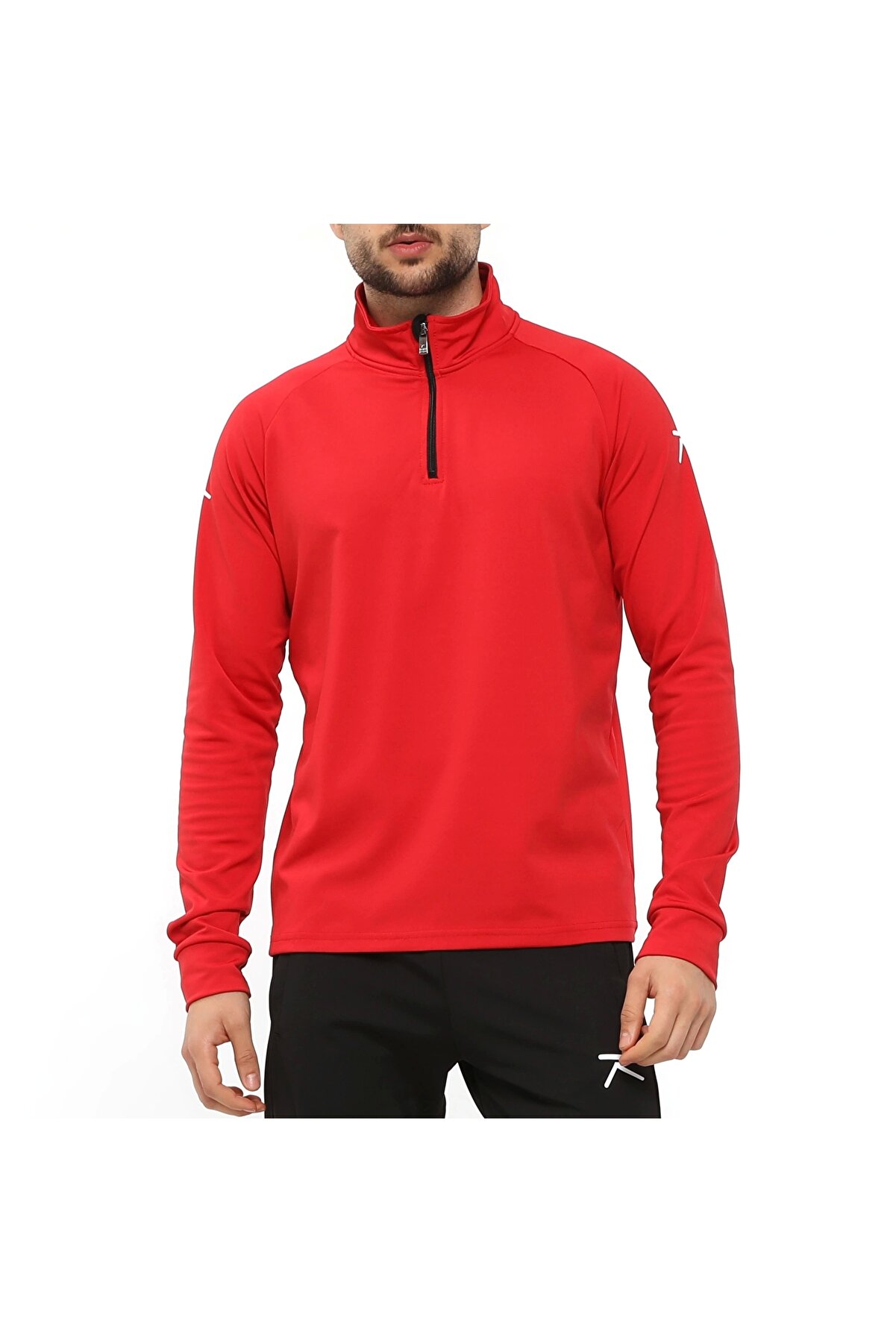 Raru Yarım Fermuarlı Eşofman Altus Kırmızı