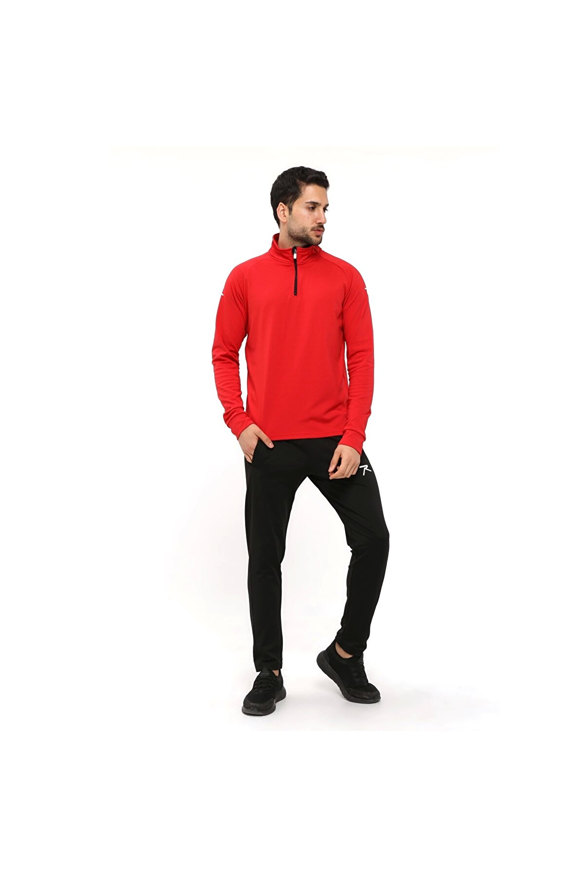 Raru Yarım Fermuarlı Eşofman Altus Kırmızı