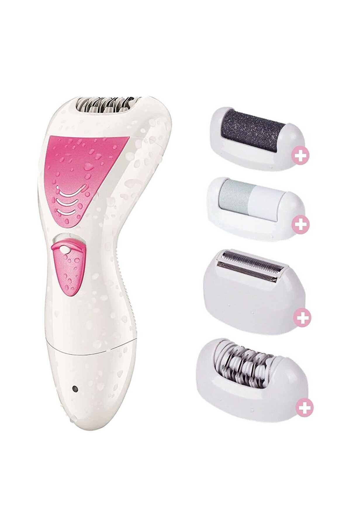 Go İthalat Fi̇ndi̇t 4 In 1 Su Ge&ccedil;i̇rmez Epi̇lasyon Aleti̇ Epi̇lat&ouml;r Ci̇hazı T&uuml;y Alma Maki̇nesi̇ Topuk T&ouml;rp&uuml;s&uuml; (2818)