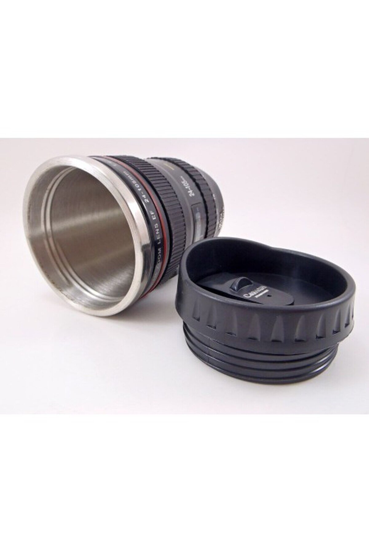 Objekti̇f Görünümlü Termos Bardak