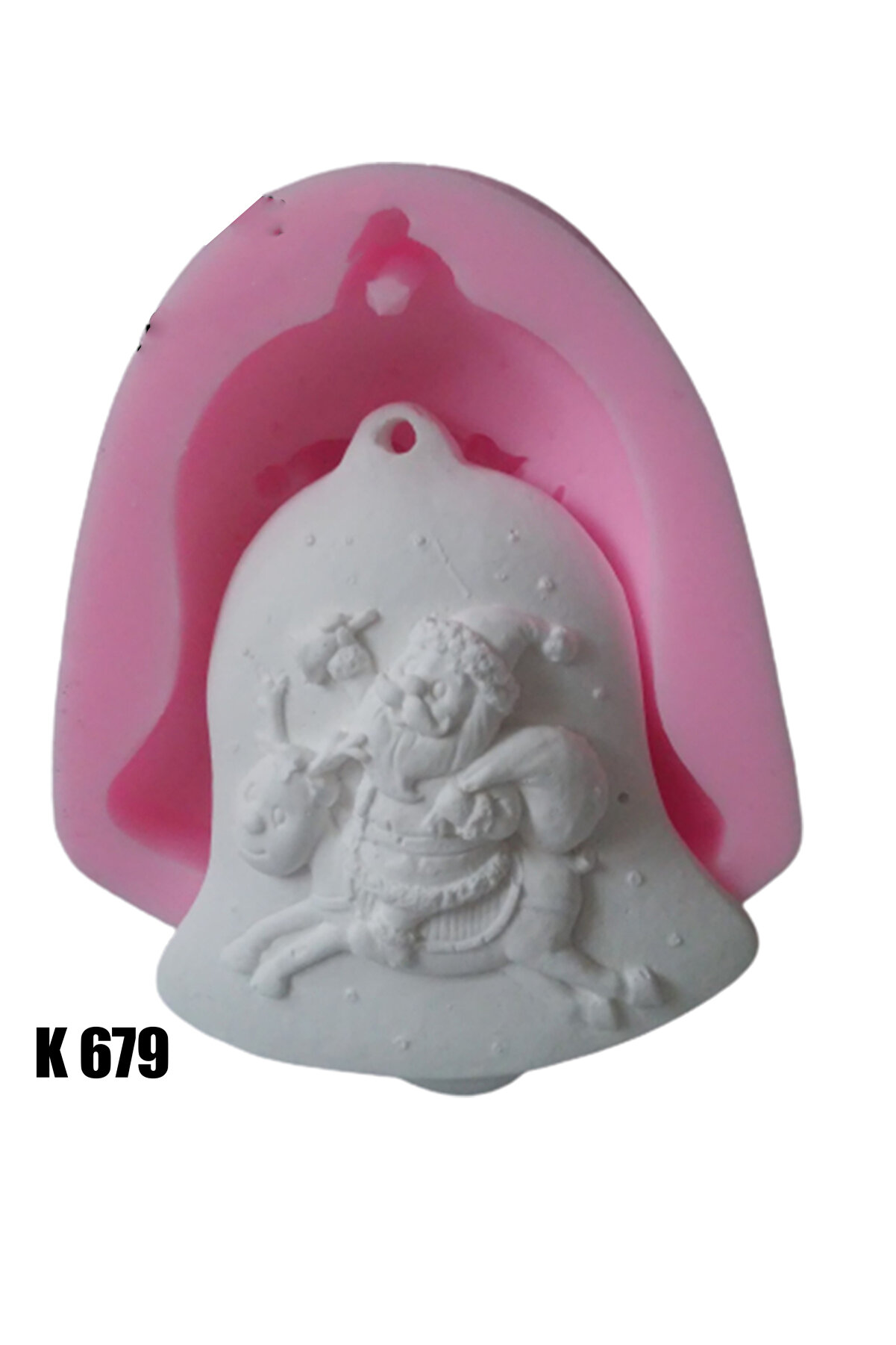 Kalıpcınızburada Noel Baba Çan Si̇li̇kon Kalıp - K679