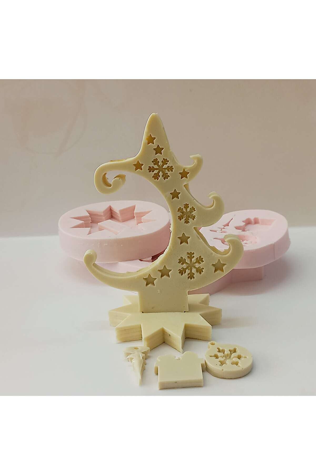 Kalıpcınızburada Noel Ağacı Si̇li̇kon Kalıp - K7257