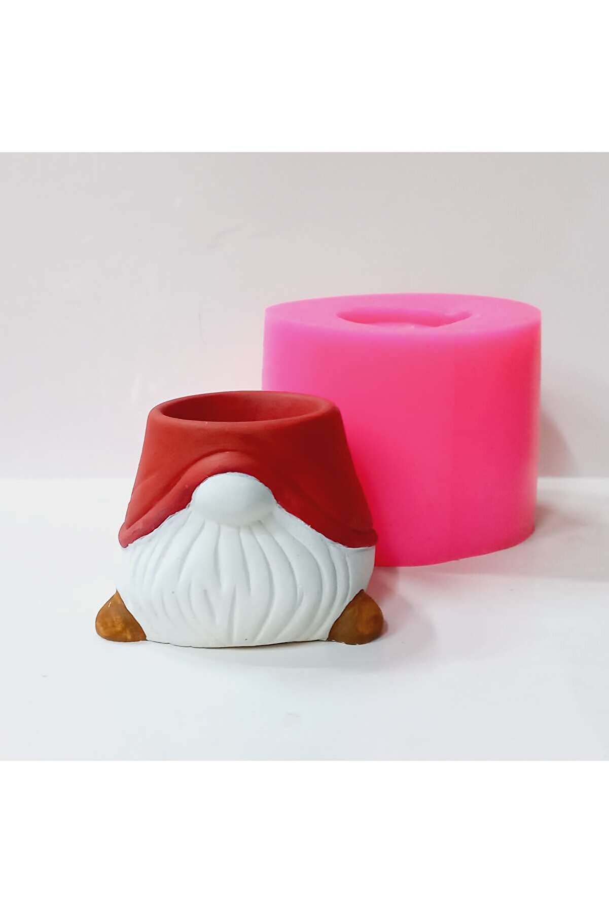 Kalıpcınızburada Noel Baba Saksı Si̇li̇kon Kalıp  - K6950