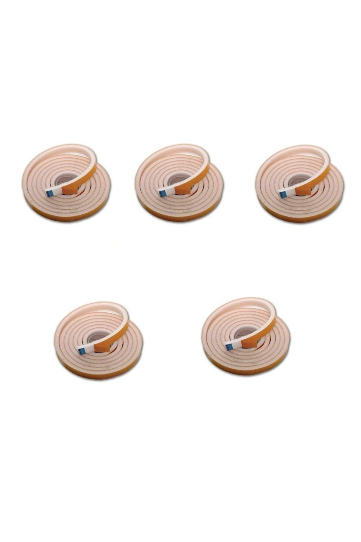 evimdeyokyok 5 Adet 9 Metre Izolasyon Bandı Yapışkanlı Cam Yalıtım Süngeri Rüzgar Soğuk Kesici Pimapen Fitili