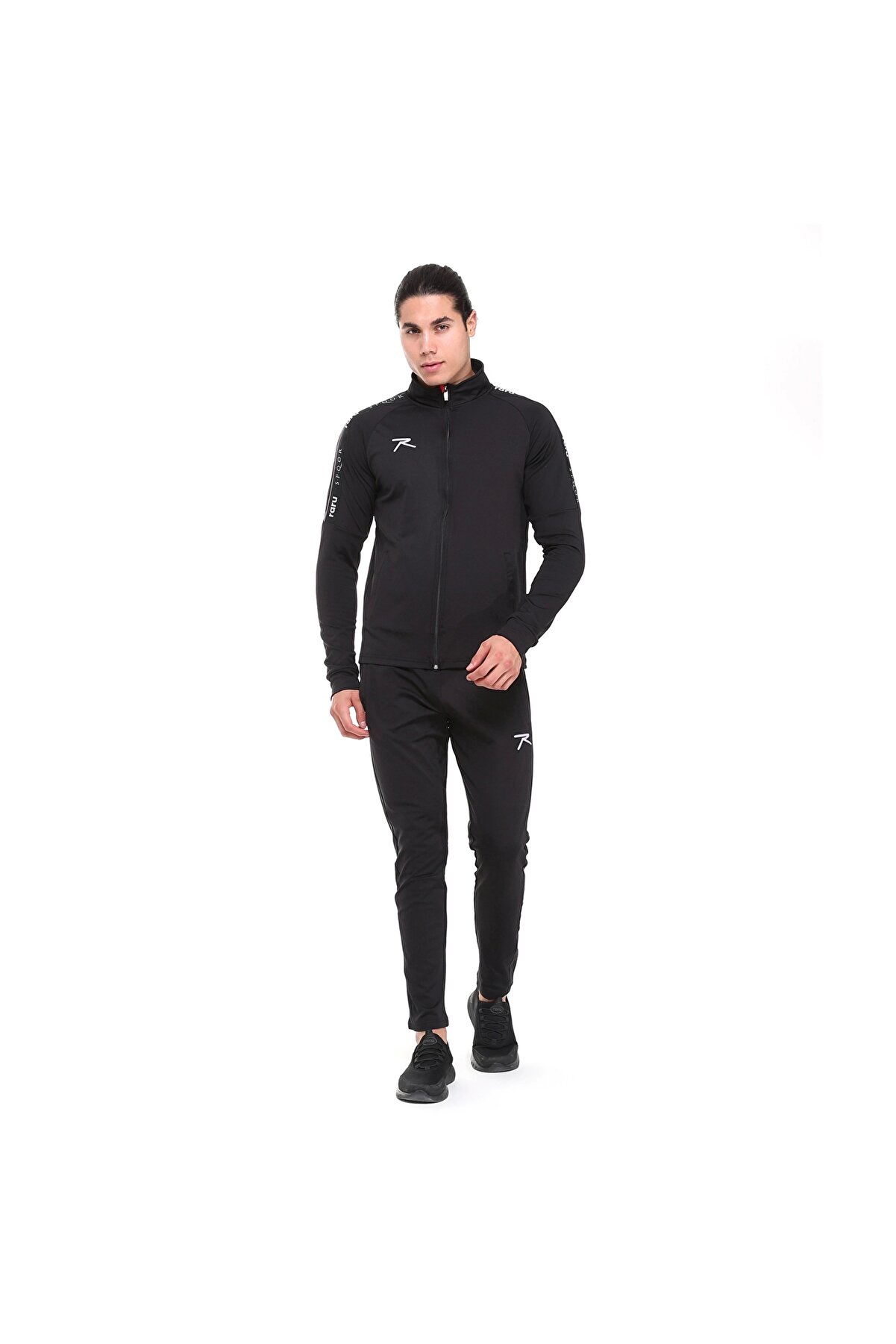 Raru Tam Fermuarlıı Eşofman Takımı Docıla Si̇yah