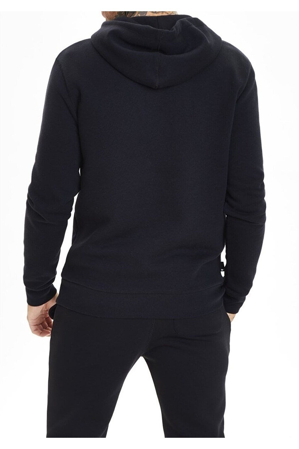 Ethab Gi̇yi̇m Ethab-Unısex Fermuarlı Kapşonlu İ&ccedil;i̇ Polarlı Sweatshi̇rt Si̇yah Cepli̇ Model(Geceli̇k Hedi̇ye)