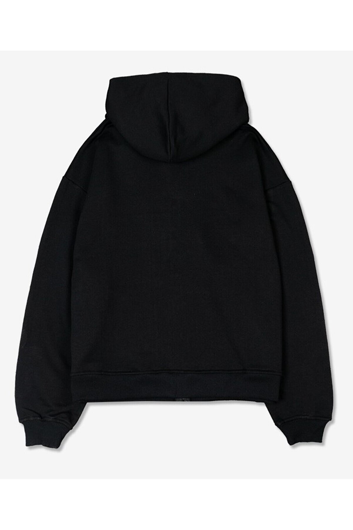 Ethab Gi̇yi̇m Ethab-Unısex Fermuarlı Kapşonlu İ&ccedil;i̇ Polarlı Sweatshi̇rt Si̇yah Cepli̇ Model(Geceli̇k Hedi̇ye)