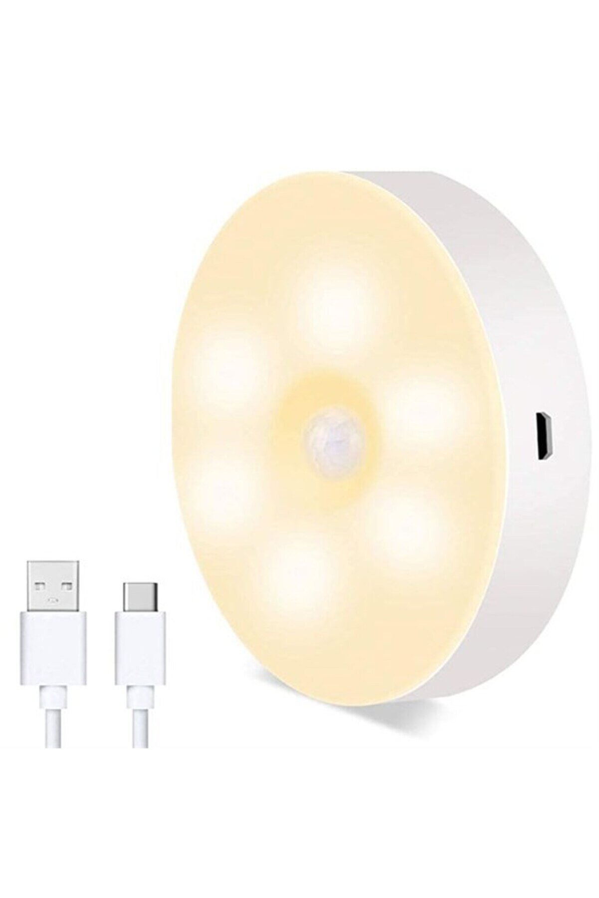 Go İthalat Sens&ouml;rl&uuml; Mıknatıslı Yapışkanlı - &Ccedil;ekmece - Dolap K&ouml;şe Aydınlatıcı Kablosuz Şarjlı Led Spot Mutfak L