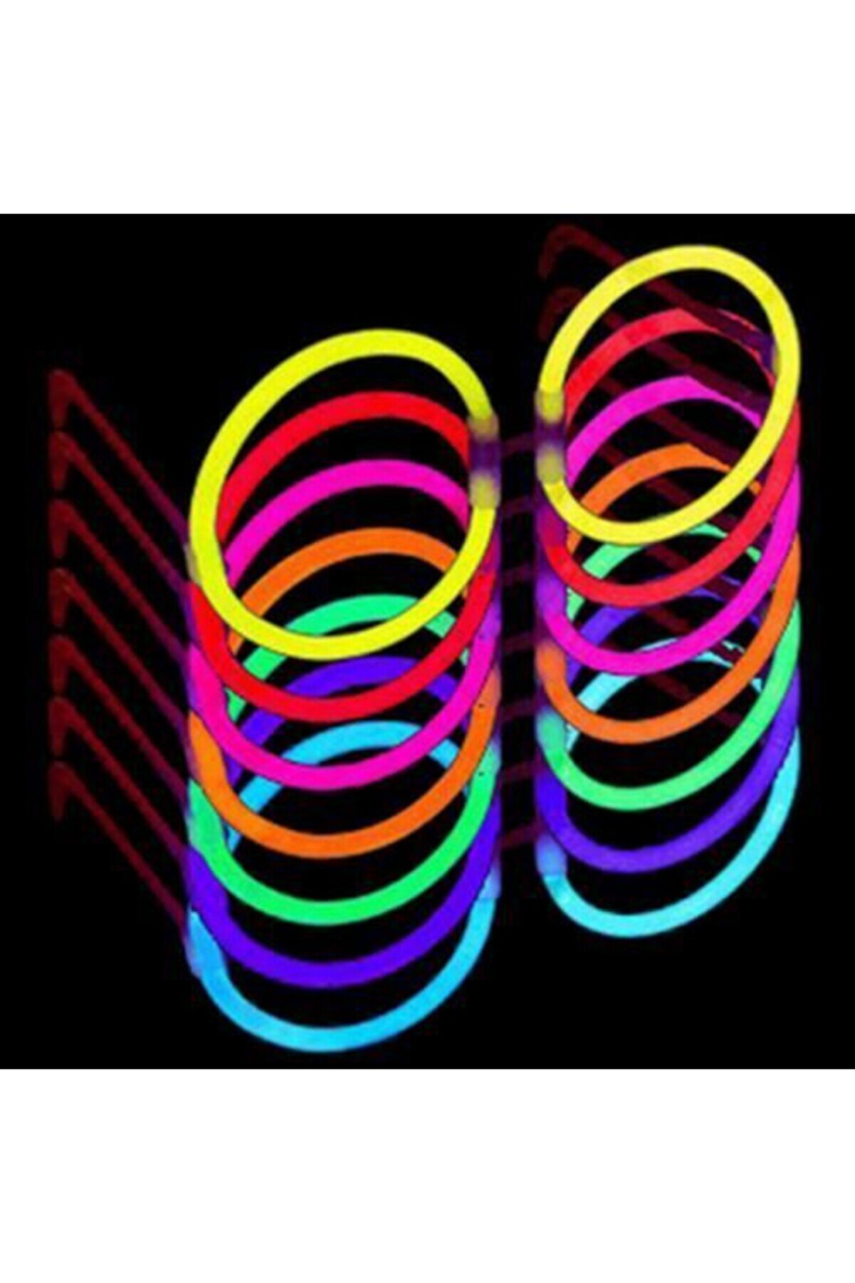 Glow Sti̇ck Yuvarlak Parti̇ Gözlüğü 6 Adet