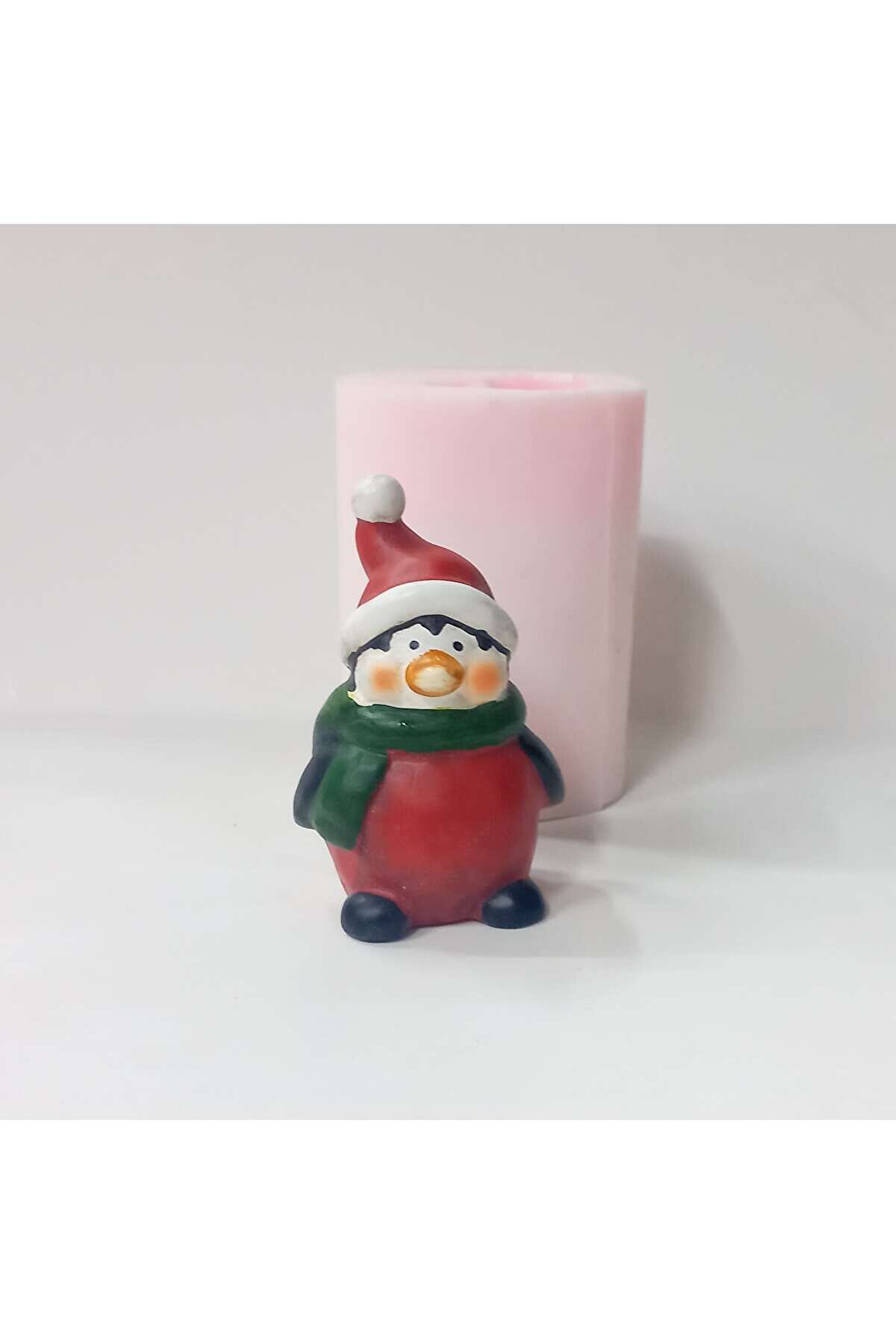 Kalıpcınızburada Penguen Noel Bi̇blo  Si̇li̇kon Kalıp - K7683