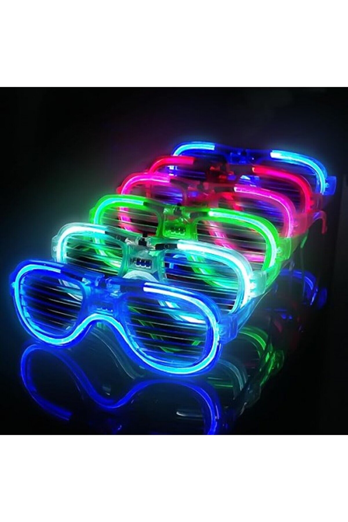 Glow Işıklı Panjur Parti̇ Gözlüğü 12 Adet