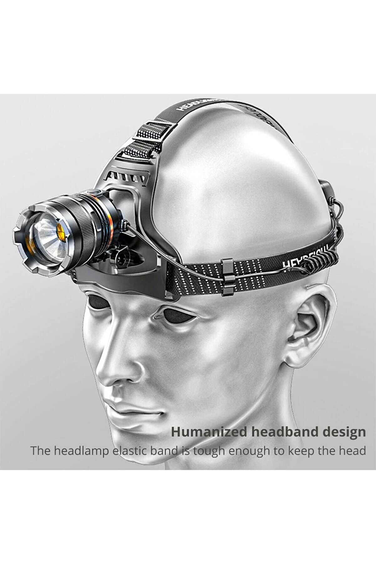 Peakstar Ps-8002 Sensörlü Zoomlu Profesyonel Şarjlı Kafa Lambası