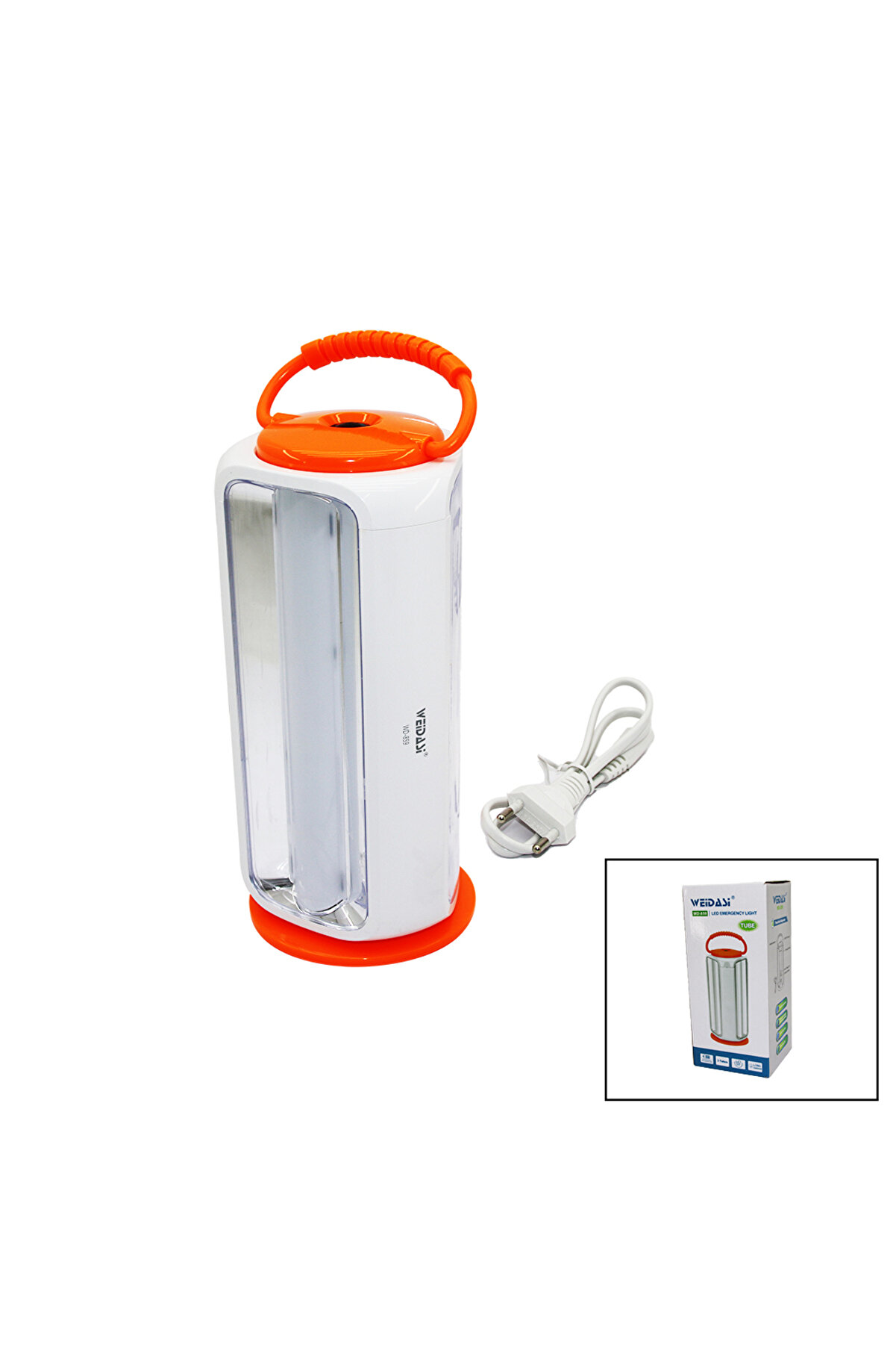 Go İthalat &Uuml;&ccedil;gen Di̇key Model El Feneri̇ Lamba 3 Par&ccedil;a Tube T&uuml;p Led - 54Smd Fi̇ş Şarjlı - Powerbank - So