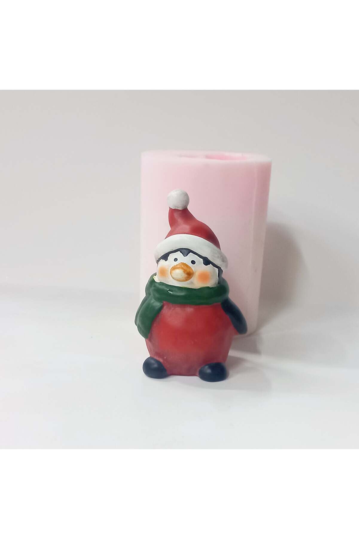 Kalıpcınızburada Penguen Noel Bi̇blo  Si̇li̇kon Kalıp - K7683