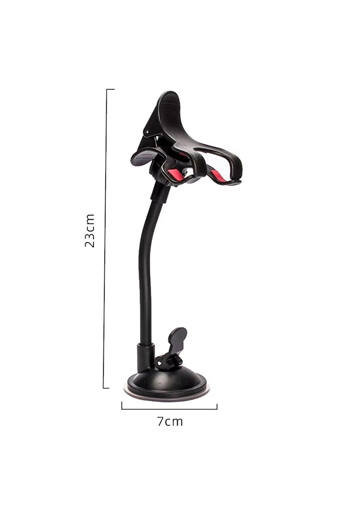 Go İthalat Akrobat Cama Sabi̇tlenen Vakumlu 360 Derece D&ouml;nen T&uuml;m Modellere Uyan Telefon Tutucu