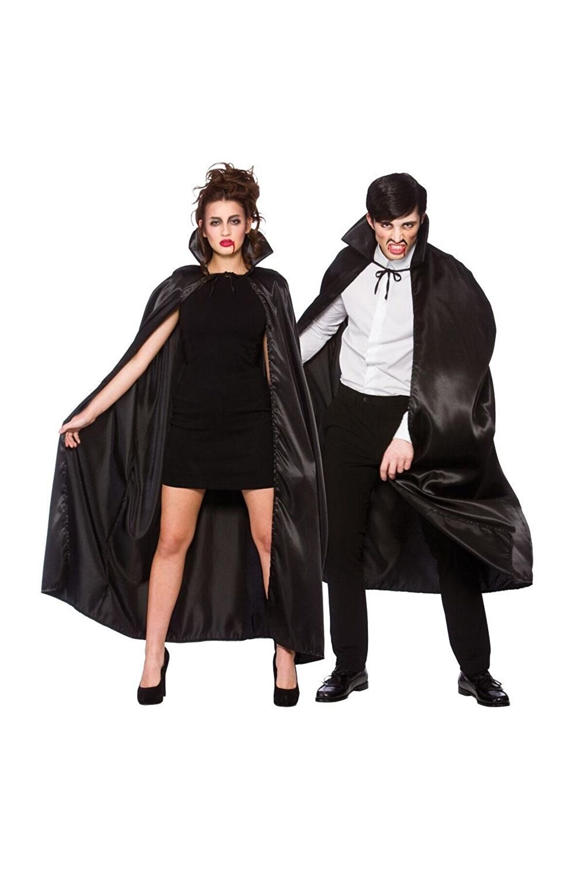 evimdeyokyok Siyah Renk Yakalı Halloween Pelerini 120 Cm Tdrtr
