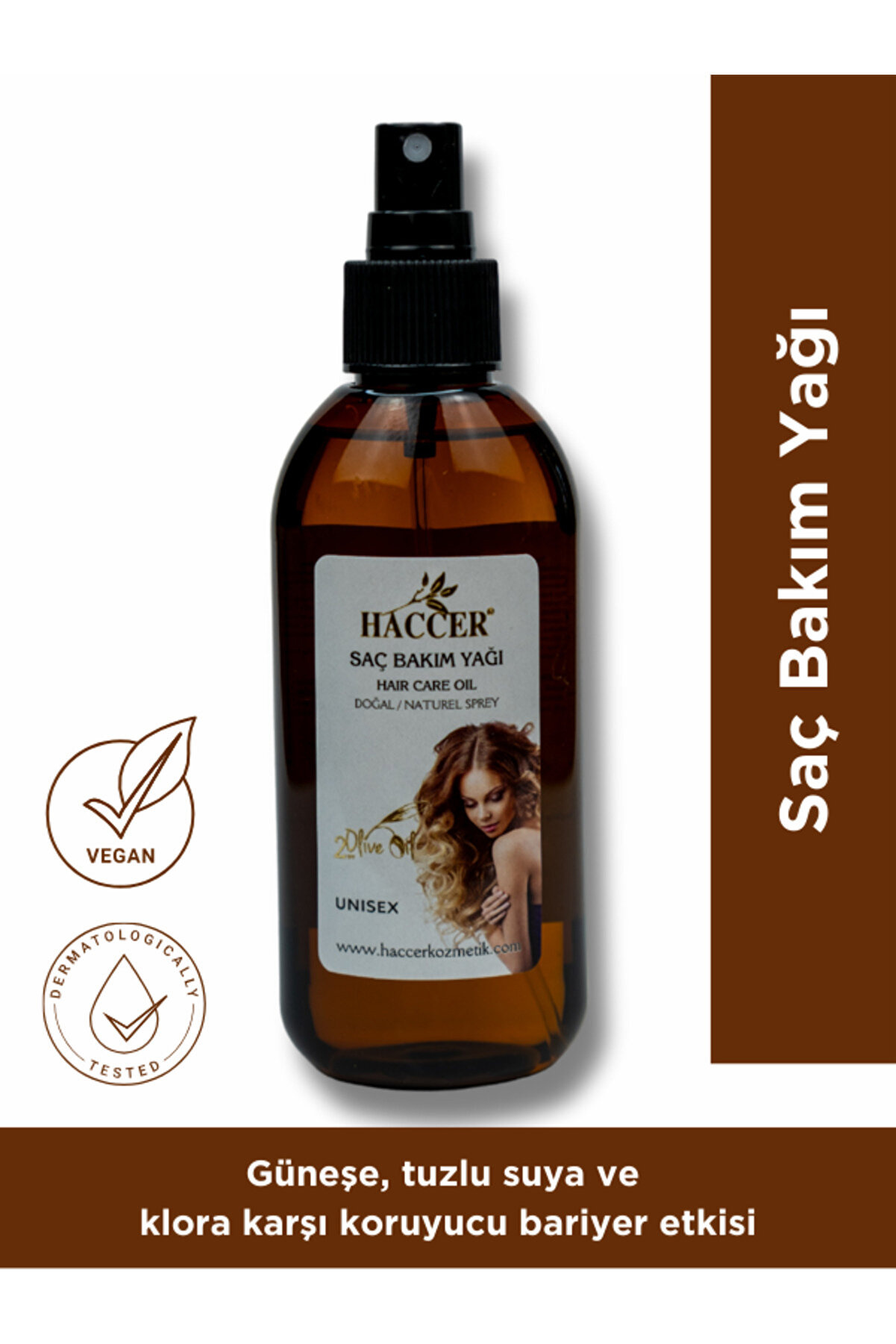 Haccer Doğal Saç Bakım Yağı 150 ml