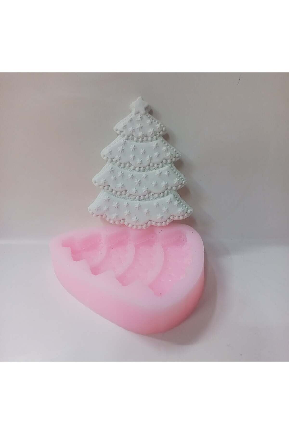 Kalıpcınızburada Noel Ağaç  Süsü Si̇li̇kon Kalıp - K7704