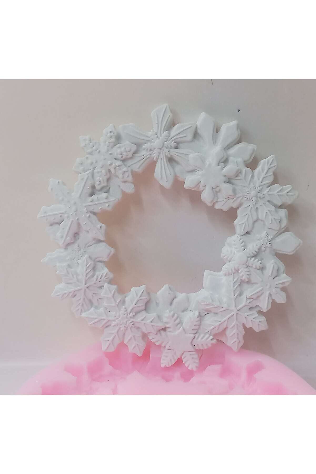 Kalıpcınızburada Noel  Çelenk Si̇li̇kon Kalıp-K7702